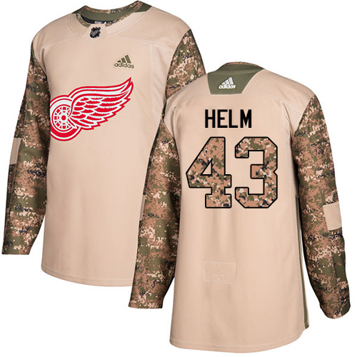 Adidas Red Wings #43 Darren Helm Camo Authentic Veterans Day Stitched NHL Jersey